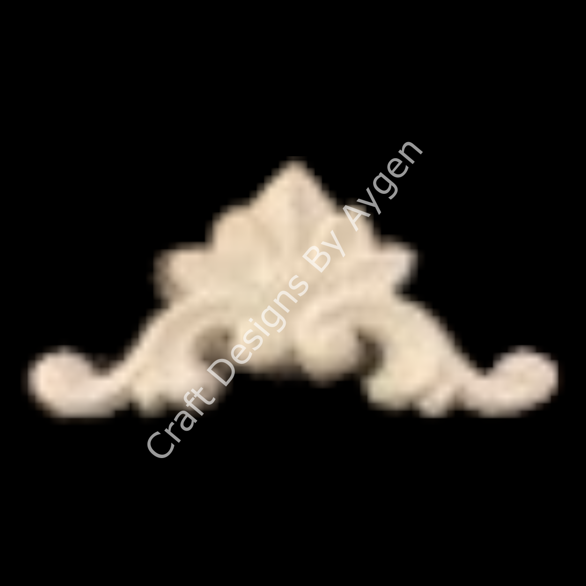 Boyanabilir Çıta&Aplik Objeler -ESNEK APLİK HÇ 1001 10 X 6 CM