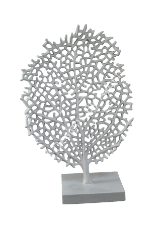 Boyanabilir Polyester Ham Objeler -KAİDELİ MERCAN DETAYLI MONTAJLI 27X18 CM