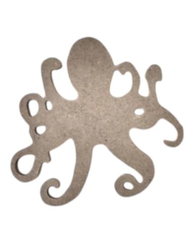 Boyanabilir Ahşap Ham Objeler -AHTAPOT 9 x 10 cm