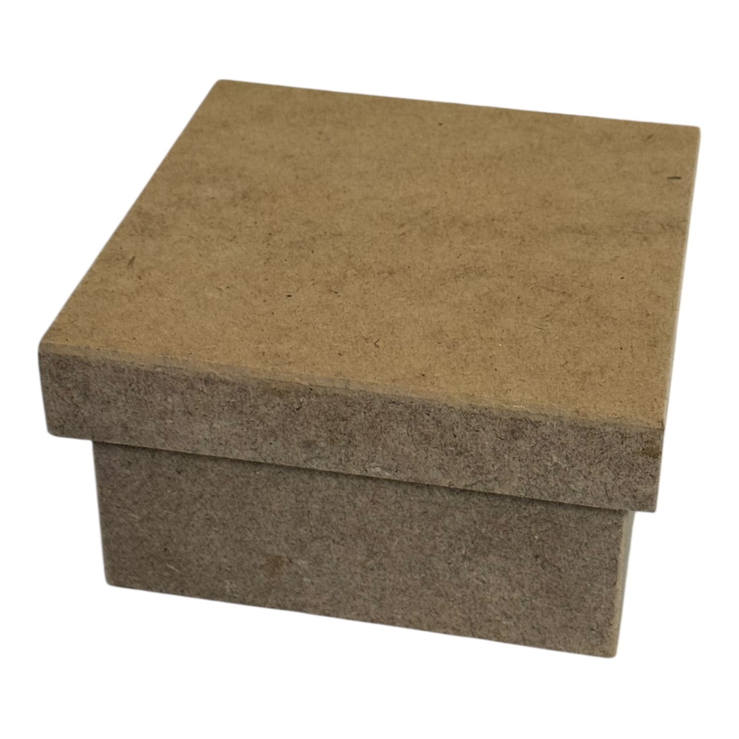 Boyanabilir Ahşap Ham Objeler -KARE KUTU  BÜYÜK -19X19X11 CM