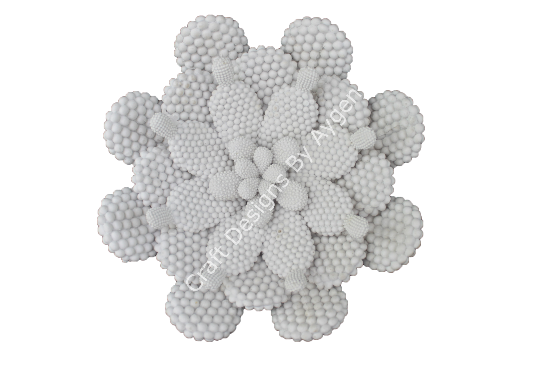 Boyanabilir Polyester Ham Objeler -KAKTÜS 22 X 22 CM