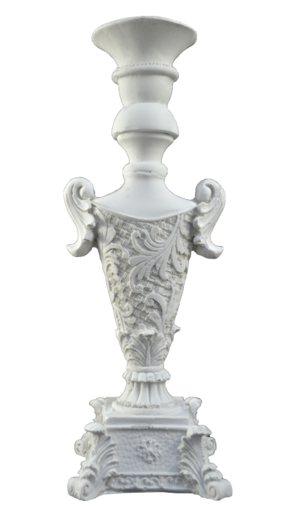 Boyanabilir Polyester Ham Objeler - DEKORATİF ŞAMDAN 28X11 CM