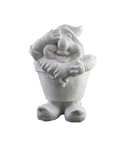 Boyanabilir Polyester Ham Objeler -KÜÇÜK ŞİRİN BABA SAKSI 34X24 CM