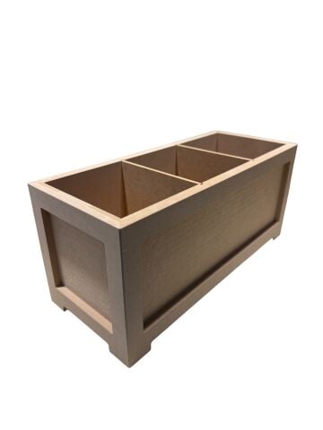 Boyanabilir Ahşap Ham Objeler -AHŞAP SASKILIK - 10X30 VE 10X10 CM KARO İLE UYUMLU