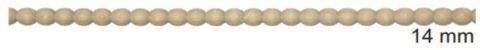 Boyanabilir Çıta&Aplik Objeler -AHŞAP BONCUK 14MM MODEL ÇITA 30  CM