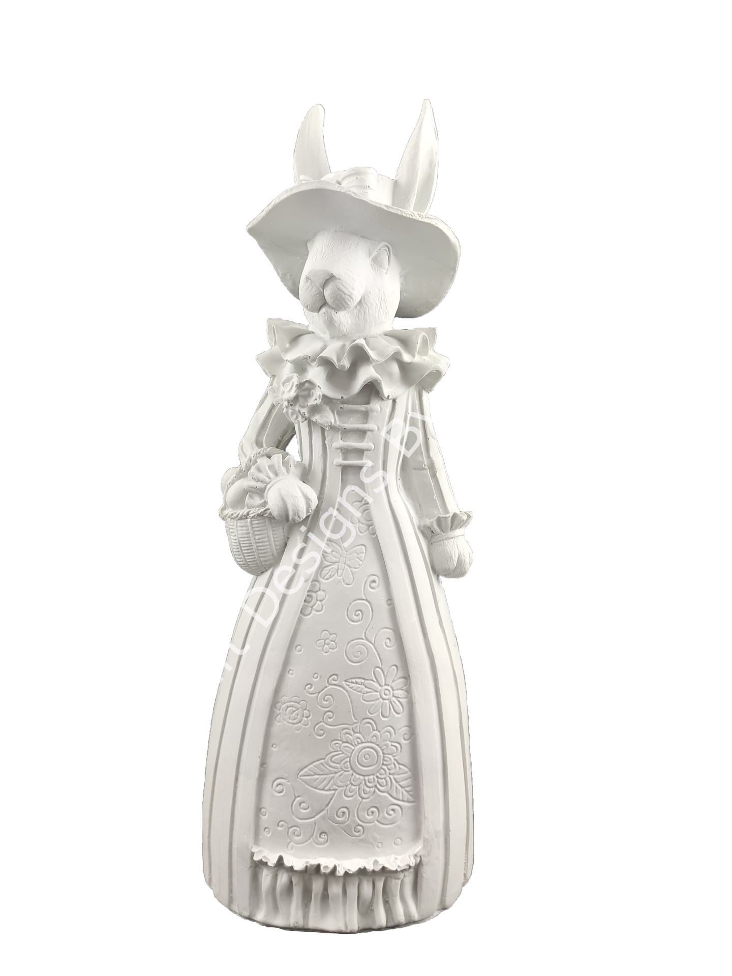 Boyanabilir Polyester Ham Objeler -BAYAN TAVŞAN 35X13 CM