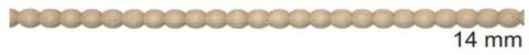 Boyanabilir Çıta&Aplik Objeler -AHŞAP BONCUK 14MM MODEL ÇITA 60  CM