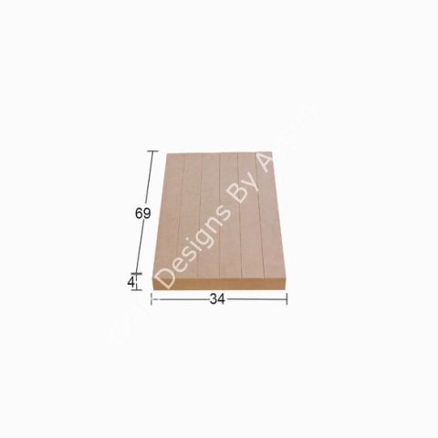 Boyanabilir Ahşap Ham Objeler -ORTA DÜZ ŞASE PANO