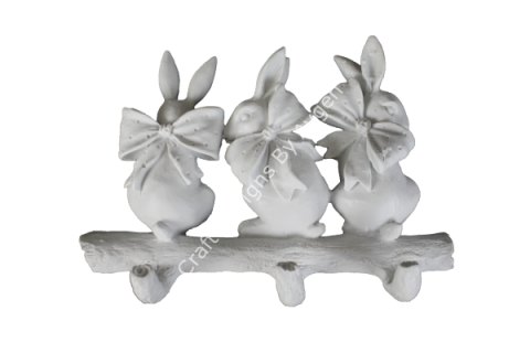 Boyanabilir Polyester Ham Objeler -TAVŞAN ASKILIK