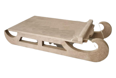 Boyanabilir Ahşap Ham Objeler -DÜZ KIZAK