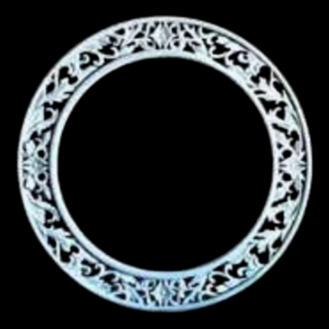 Boyanabilir Polyester Ham Objeler -YUVARLAK ÇERÇEVE 41 CM