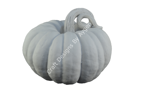 Boyanabilir Polyester Ham Objeler -BÜYÜK KABAK 33X28 CM