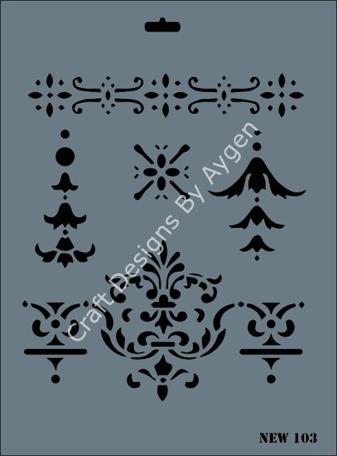 STENCIL NEW SERI X-LARGE 103