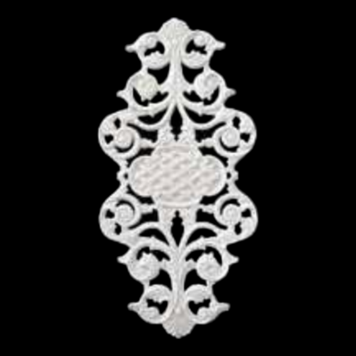 Boyanabilir Polyester Ham Objeler -OYMA DEKOR 39X10 CM