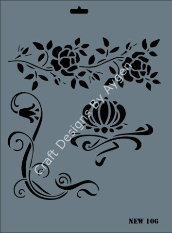 STENCIL NEW SERI X-LARGE 106