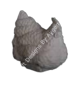Boyanabilir Polyester Ham Objeler -MİNİK TAVUK 6X5 CM