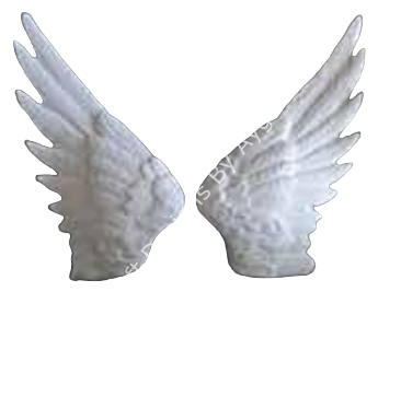 Boyanabilir Polyester Ham Objeler -ORTA KANAT 30X16 CM