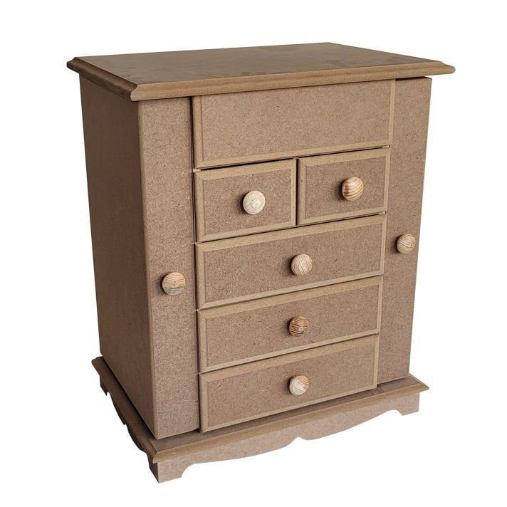 Boyanabilir Ahşap Ham Objeler -TAKI KUTUSU