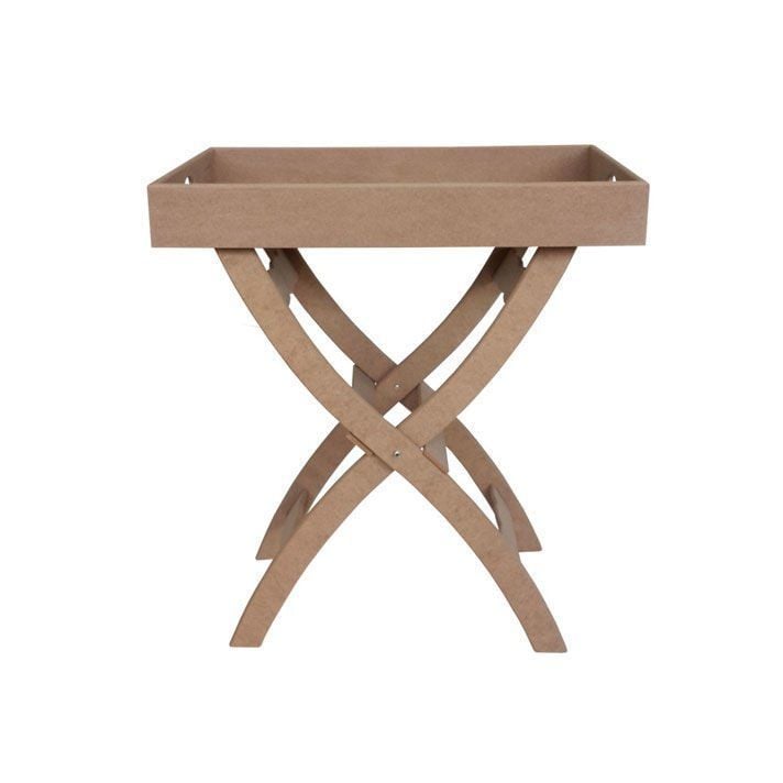 Boyanabilir Ahşap Ham Objeler -SİMİTÇİ SEHPASI