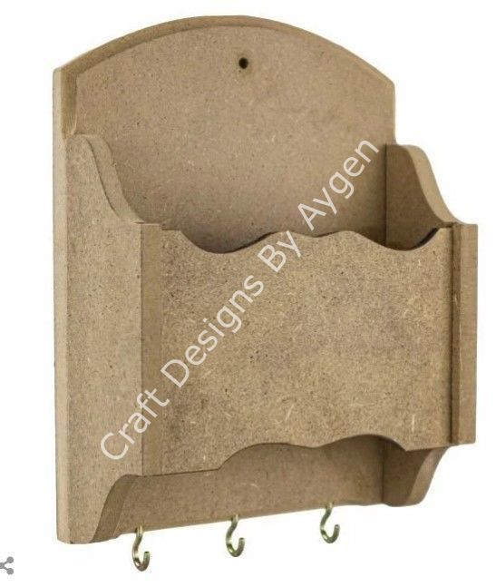 Boyanabilir Ahşap Ham Objeler - CEPLİ ANAHTARLIK