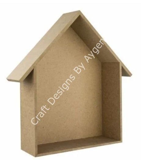 Boyanabilir Ahşap Ham Objeler - EVLİ KUTU