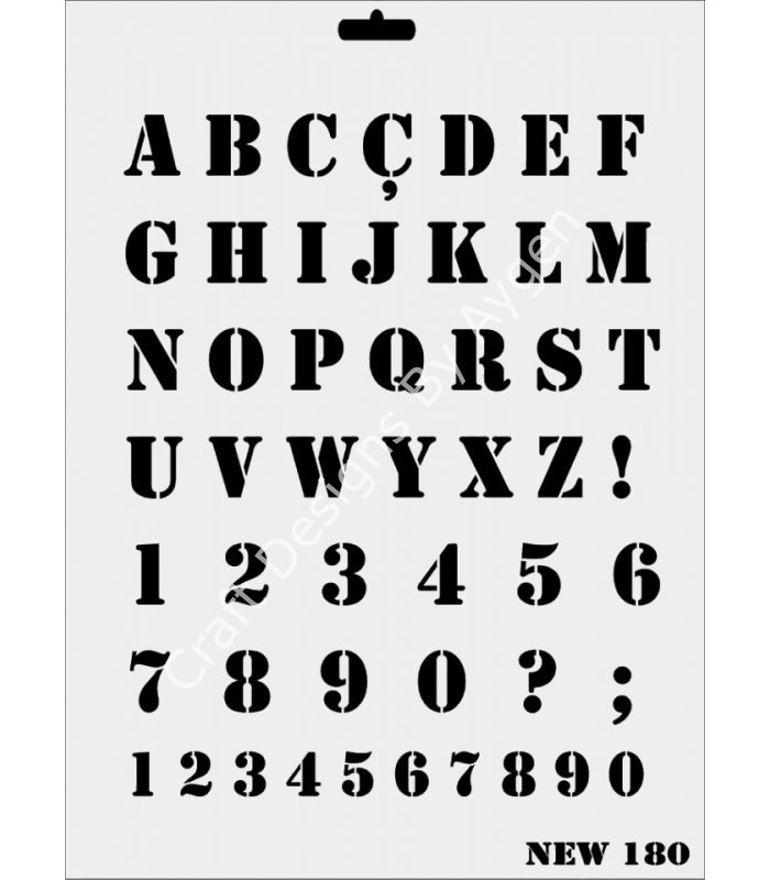 STENCIL NEW SERI X-LARGE 180
