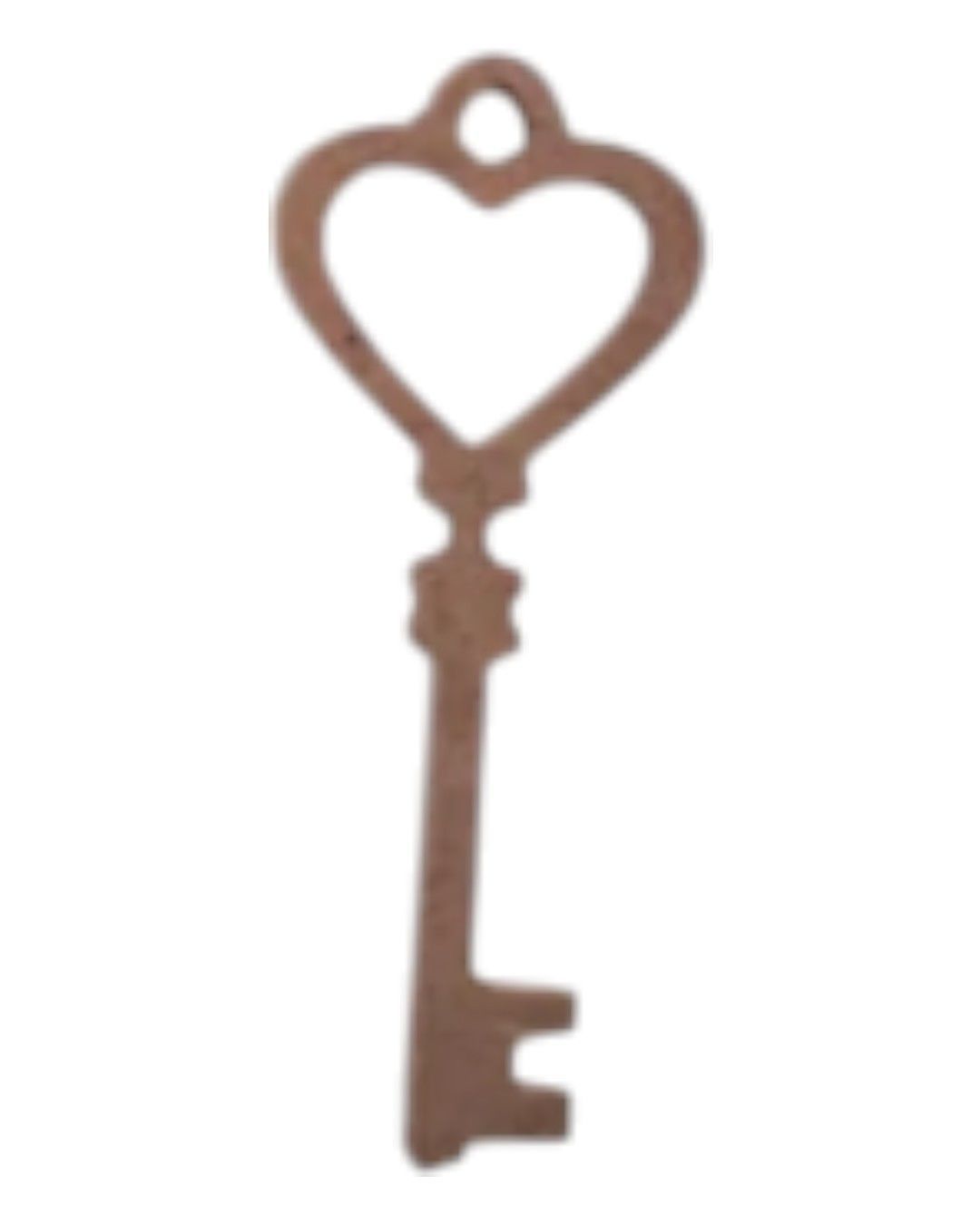 Boyanabilir Ahşap Ham Objeler -ANAHTARLAR TEKLİ 10 cm