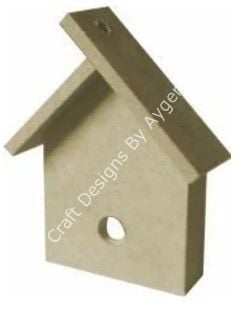 Boyanabilir Ahşap Ham Objeler - MİNİK EV