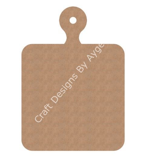 Boyanabilir Ahşap Ham Objeler -KARE SUNUMLUK BÜYÜK