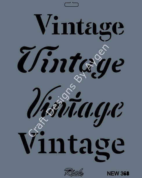 STENCIL NEW SERI X-LARGE 368
