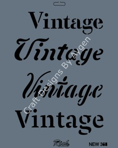 STENCIL NEW SERI X-LARGE 368