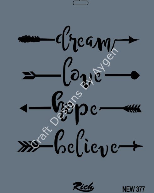 STENCIL NEW SERI X-LARGE 377