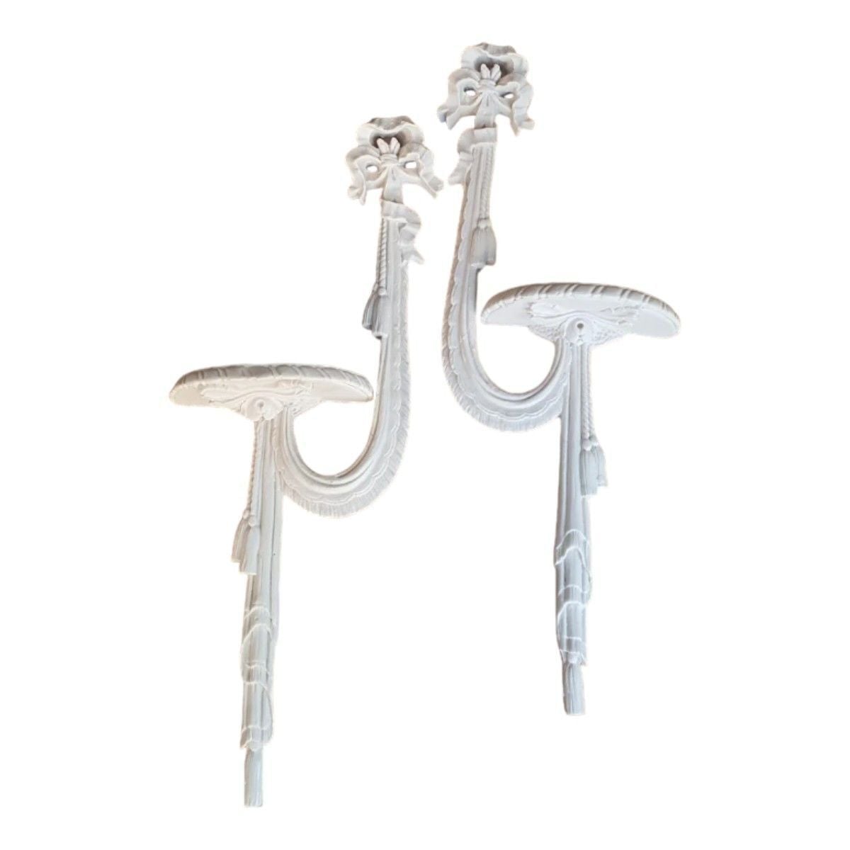 Boyanabilir Polyester Ham Objeler -İKİLİ BÜYÜK DUVAR MUMLUK 56,5X20 CM