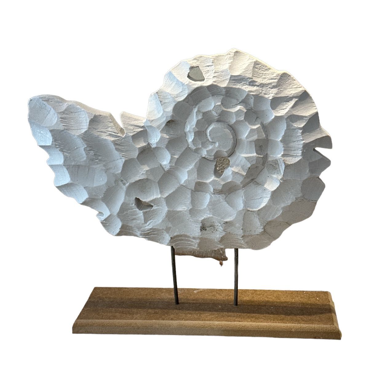 Boyanabilir Polyester Ham Objeler -SALYANGOZ YATAY 37X34 CM