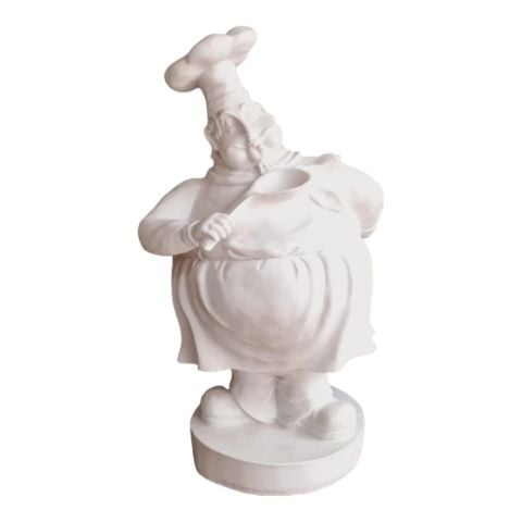 Boyanabilir Polyester Ham Objeler -BÜYÜK TOMBUL KAŞIKLI AŞÇI