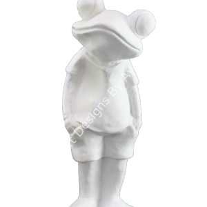 Boyanabilir Polyester Ham Objeler -ELLER CEBİNDE KURBAĞA 43X20 CM