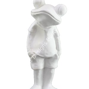 Boyanabilir Polyester Ham Objeler -ELLER CEBİNDE KURBAĞA 43X20 CM