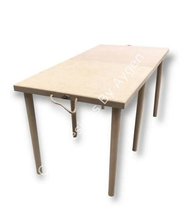 Boyanabilir Ahşap Ham Objeler - PİKNİK MASASI