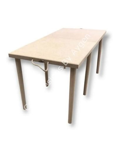 Boyanabilir Ahşap Ham Objeler - PİKNİK MASASI