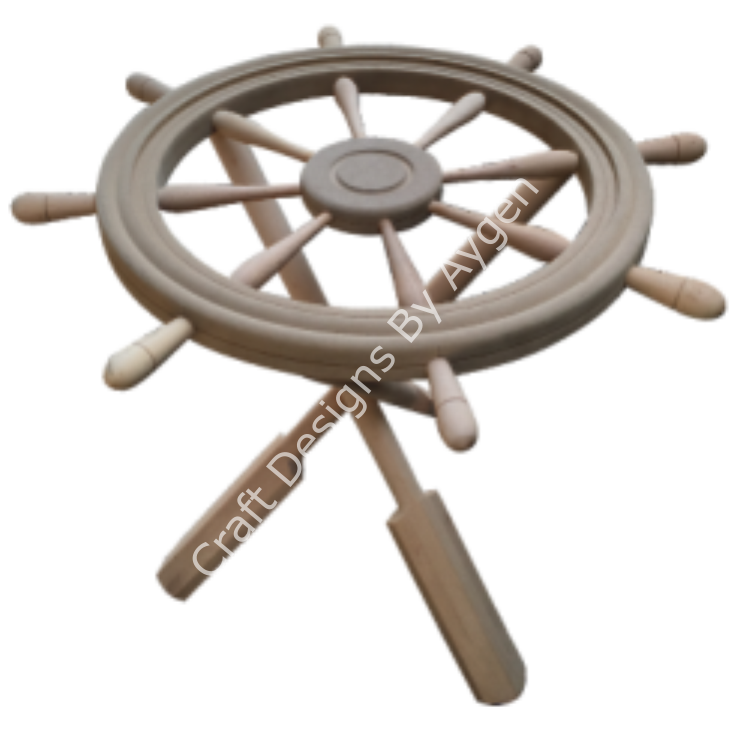 Boyanabilir Ahşap Ham Objeler -DÜMEN SEHPA KÜÇÜK