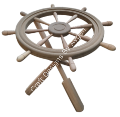 Boyanabilir Ahşap Ham Objeler -DÜMEN SEHPA KÜÇÜK
