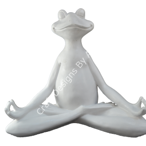 Boyanabilir Polyester Ham Objeler -YOGACI KURBAĞA ELLER AÇIK 36X43 CM