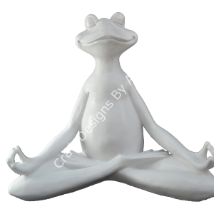 Boyanabilir Polyester Ham Objeler -YOGACI KURBAĞA ELLER AÇIK 36X43 CM