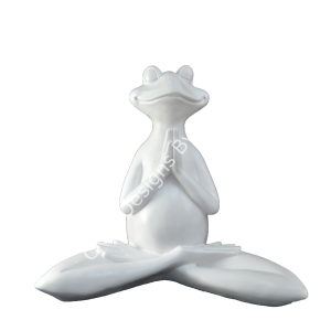 Boyanabilir Polyester Ham Objeler -YOGACI KURBAĞA ELLER BİRLEŞİK 36X43 CM