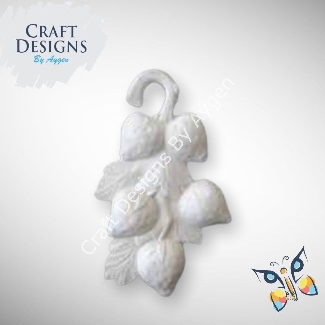 Boyanabilir Polyester Ham Objeler -LİMON DUVAR OBJE 24 X 12.5 CM