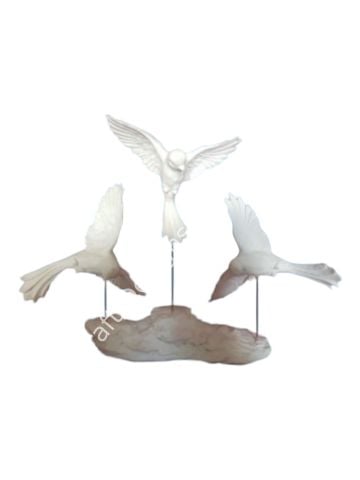 Boyanabilir Polyester Ham Objeler -UÇAN KUŞLAR  30X37