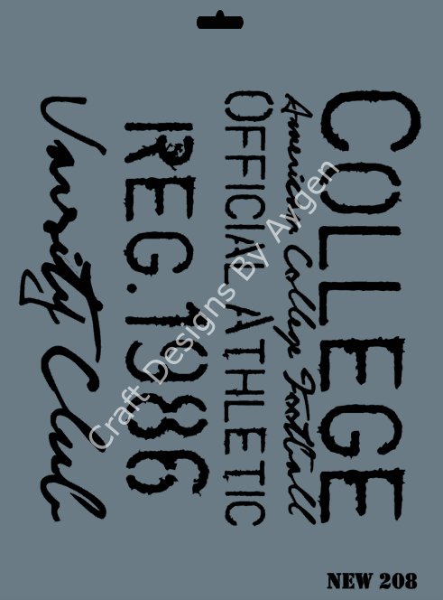 STENCIL NEW SERI X-LARGE 208
