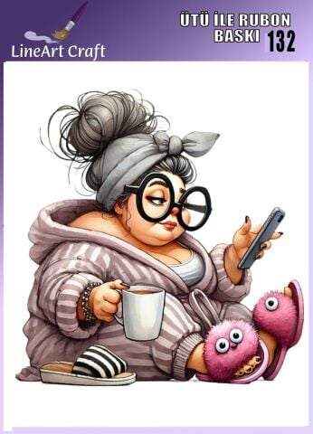 ÜTÜ ILE RUB ON TRANSFER – NO: 132 30×30 CM