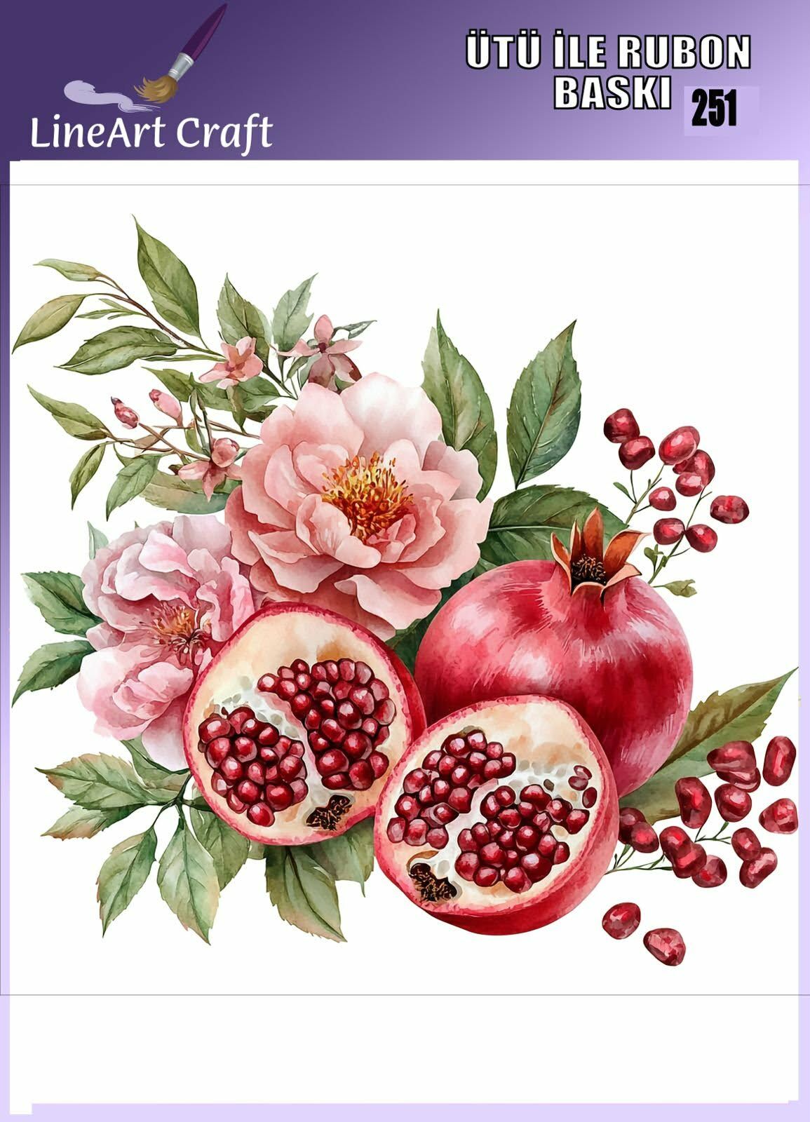 ÜTÜ ILE RUB ON TRANSFER – NO: 251 30×30 CM