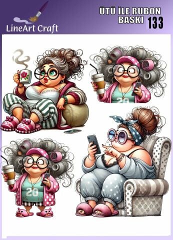 ÜTÜ ILE RUB ON TRANSFER – NO: 133 30×30 CM